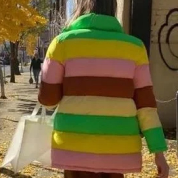 New Rachel Antonoff x Free People Terry Colorblock XS & Med Pink Striped Coat - Picture 14 of 16